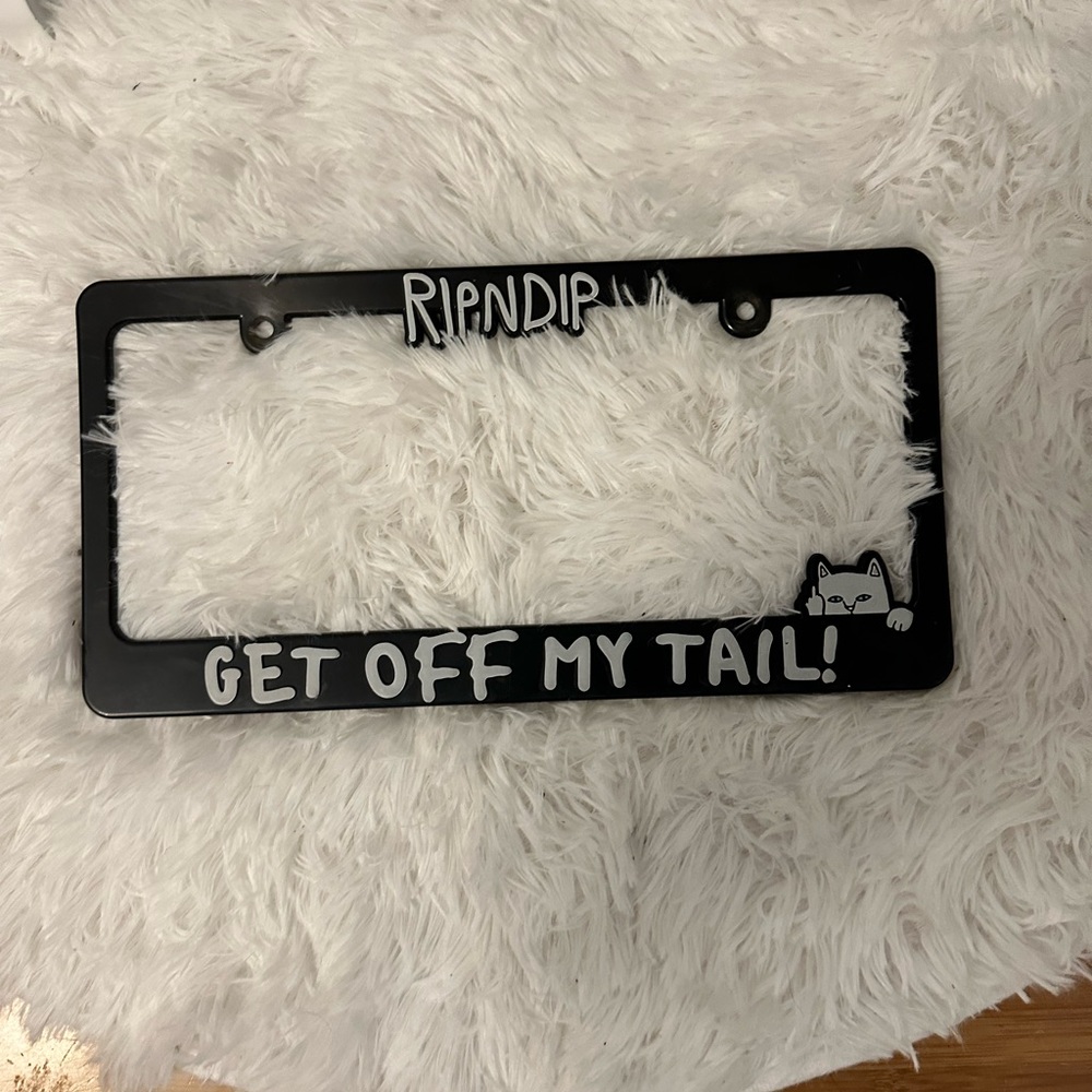 Rip n dip license plate cover